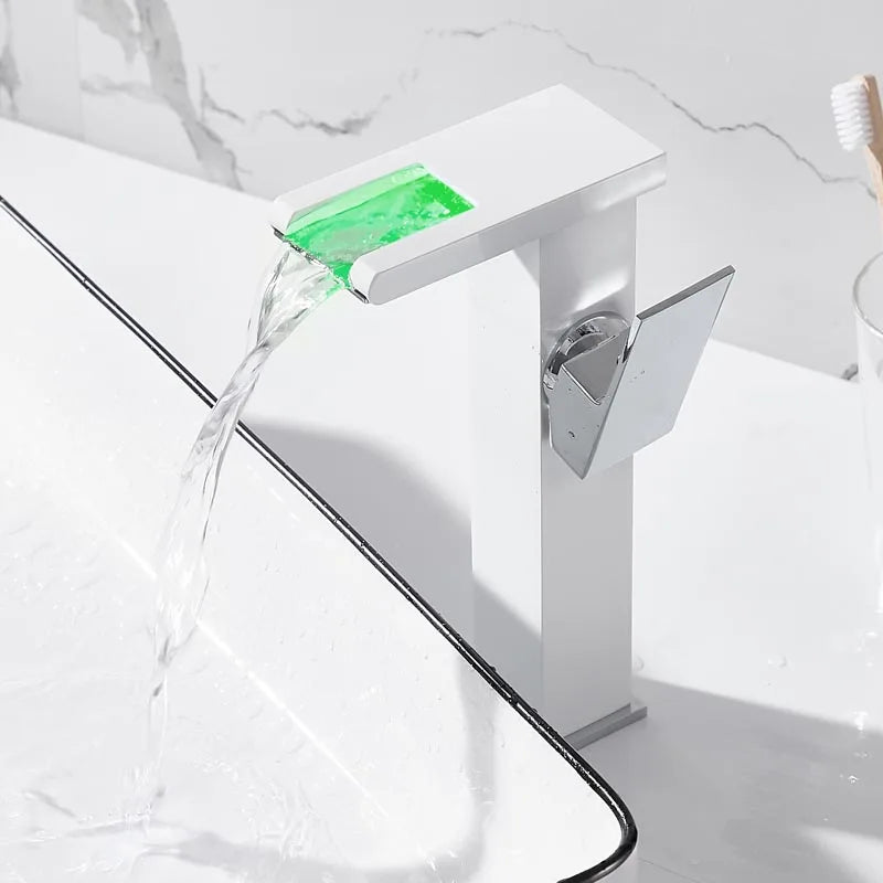 Hydropower Luminous LED Waterfall Faucet