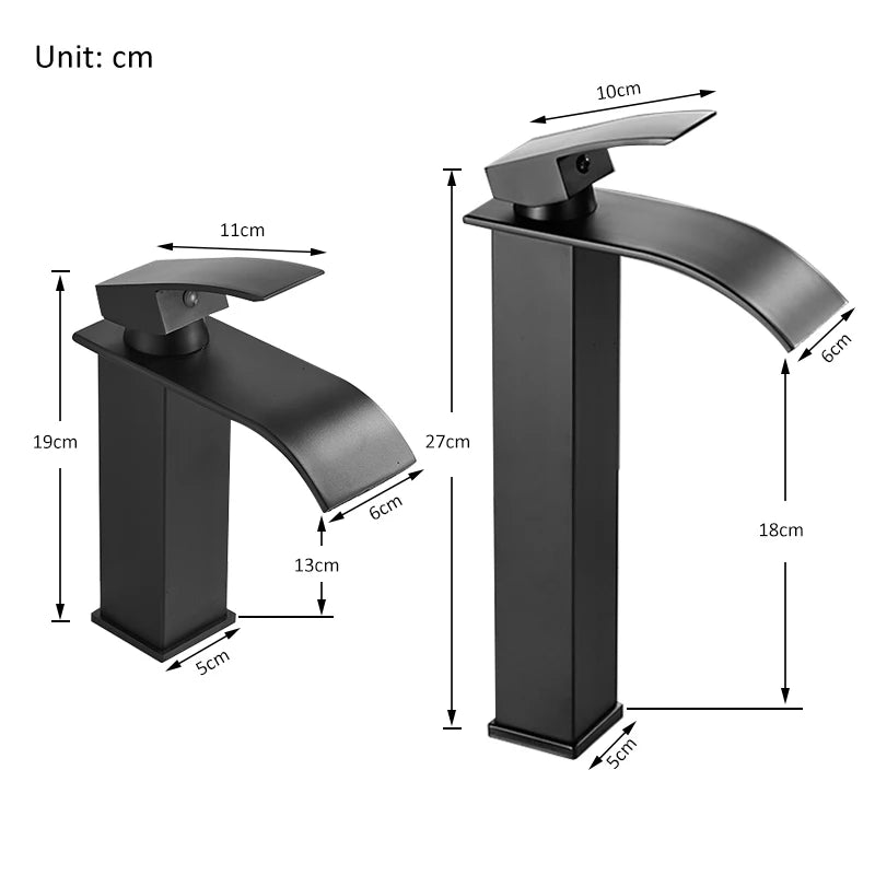 Crane Tap Waterfall Basin Faucet Single Handle Mixer