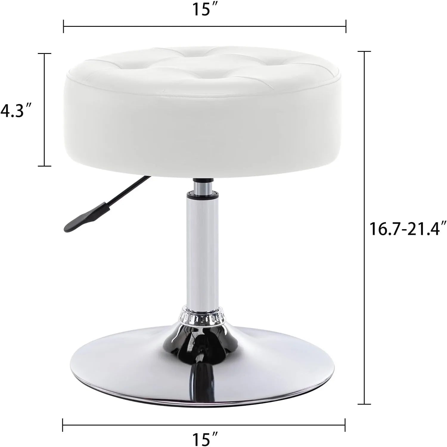 Leather Vanity Stool Makeup Stool