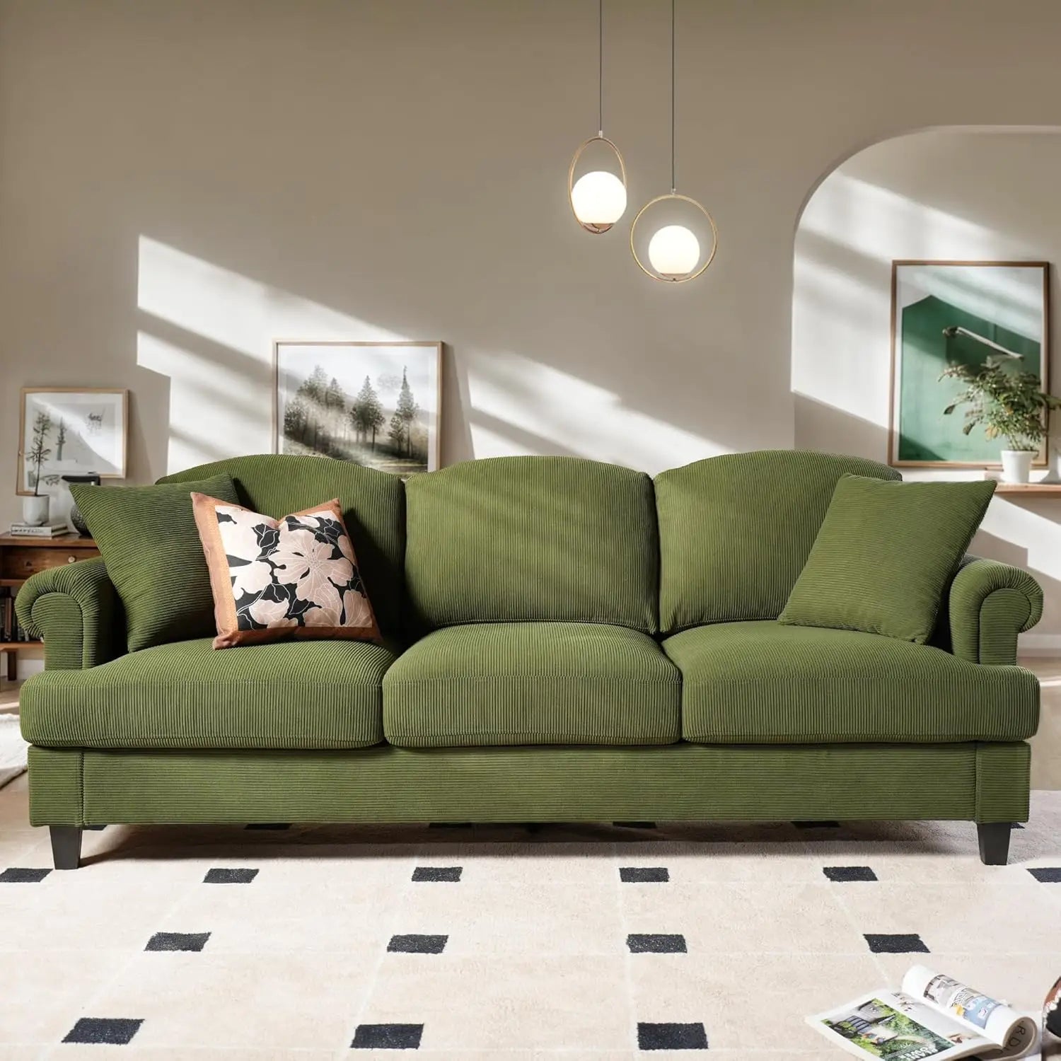 3 Seater Sofa Couch with Deep Seat