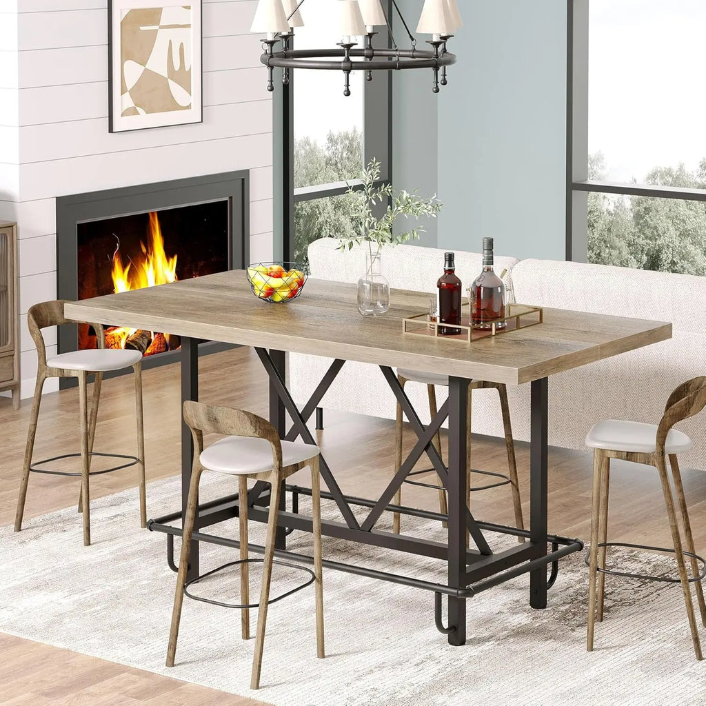 6 - Person Wood Dining Table