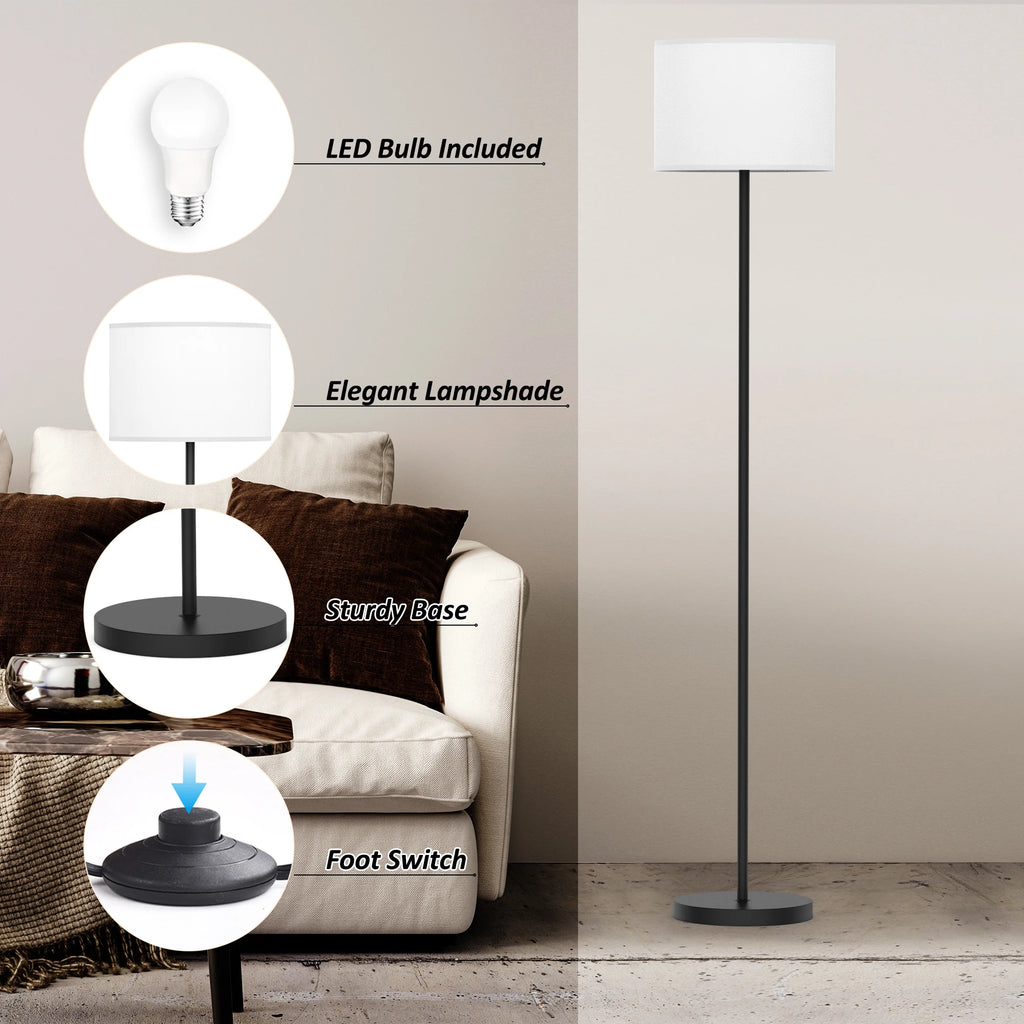 Traditional Floor Lamp with Remote Control