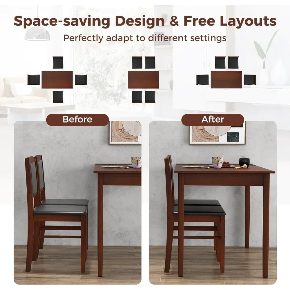 5-Piece Dining Table Set for 4