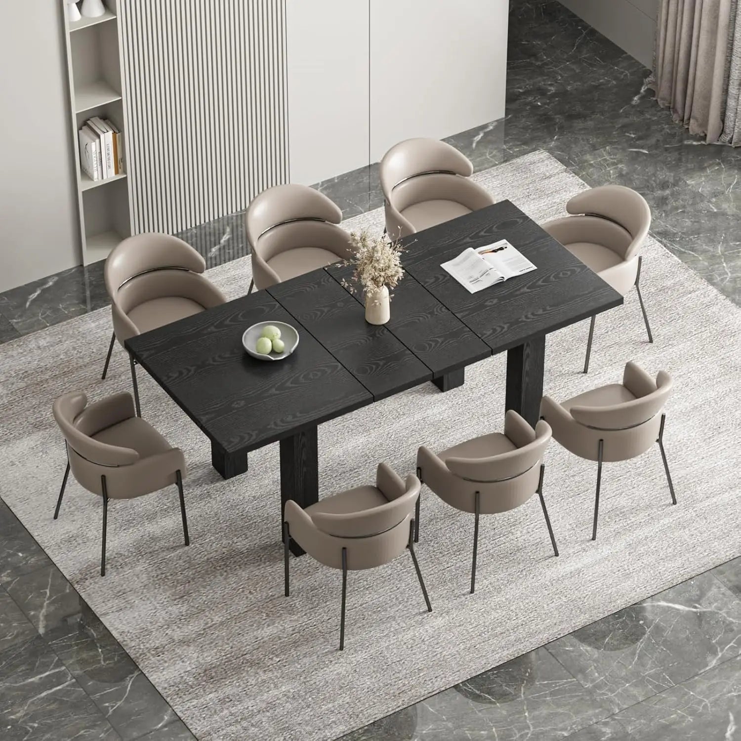 Extendable Dining Table for 6-8