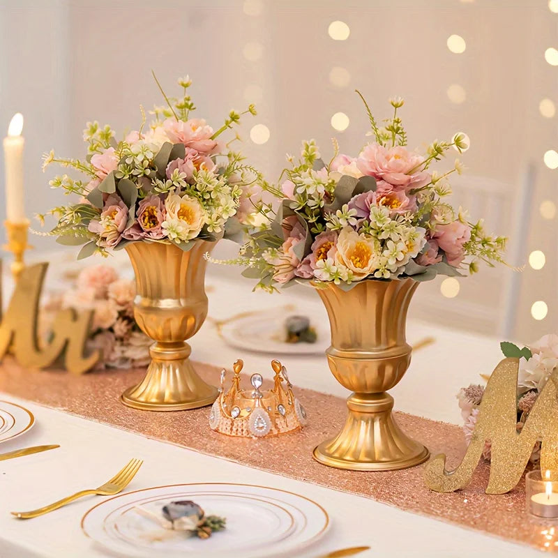 Metal Trumpet Flower Pot