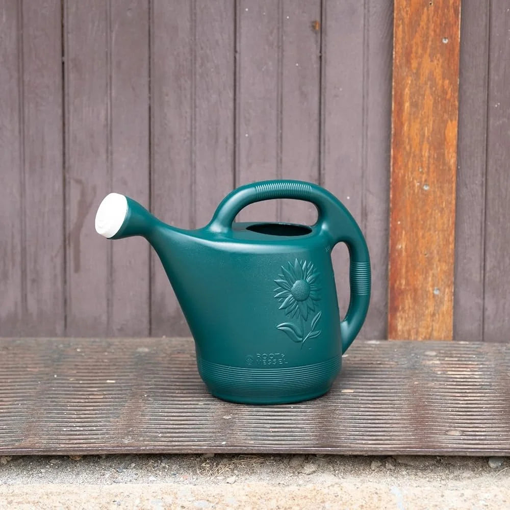2 Gallon Ergonomic Sunflower Design Watering Can