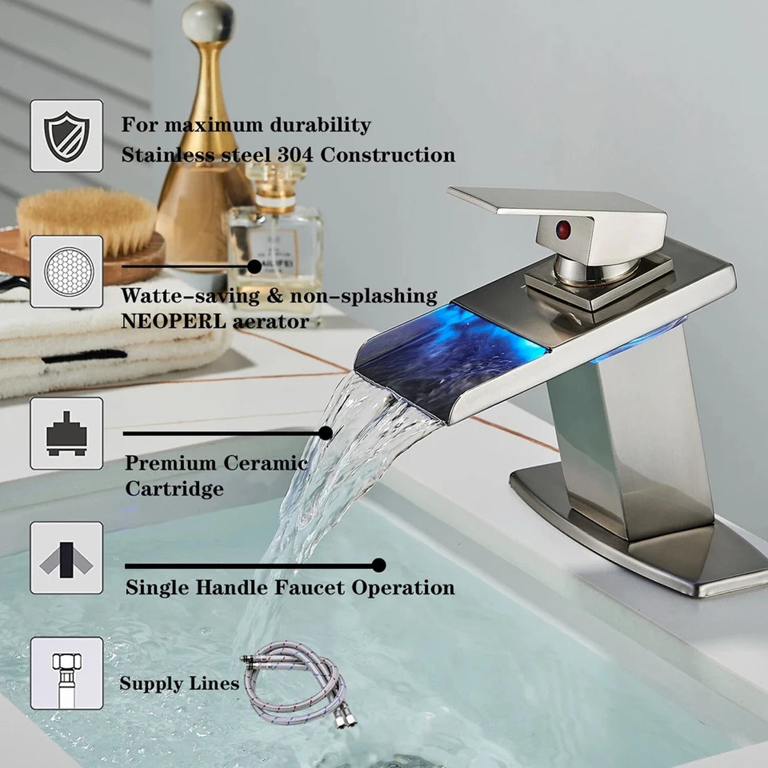 Bathroom Sink Center Set Vanity Faucet