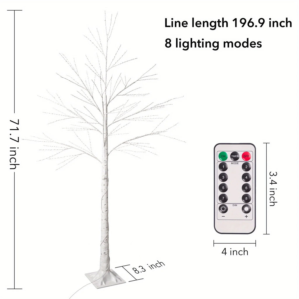 Lighted Birch Tree Artificial Plant