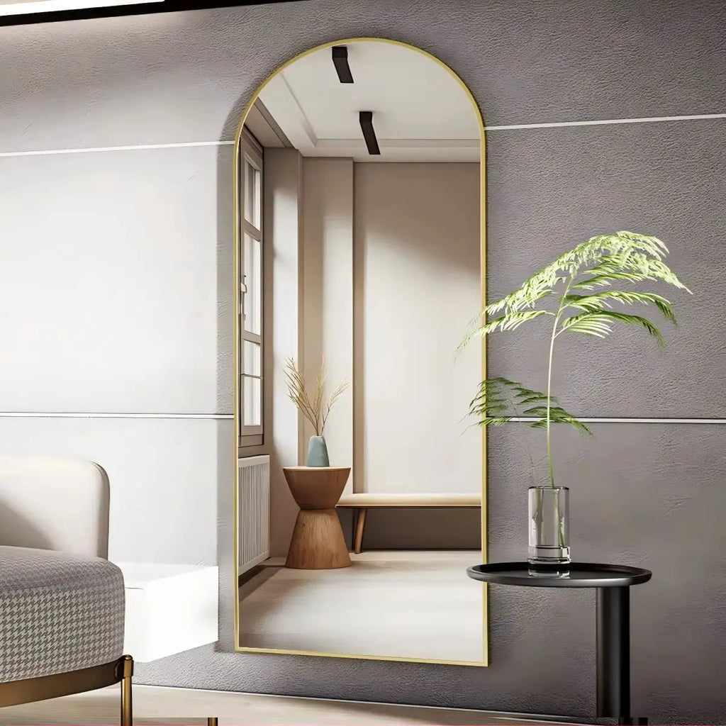 Arched Full Length Body Standing Floor Mirror