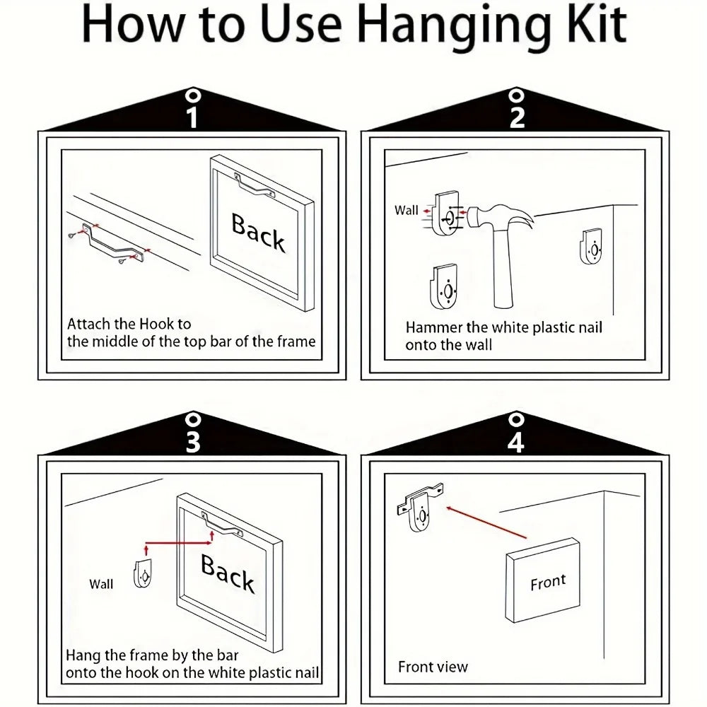 Abstract geometric canvas wall art