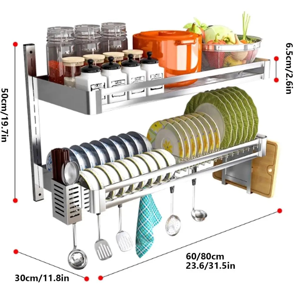 2 Tier Kitchen Dish Drying Rack
