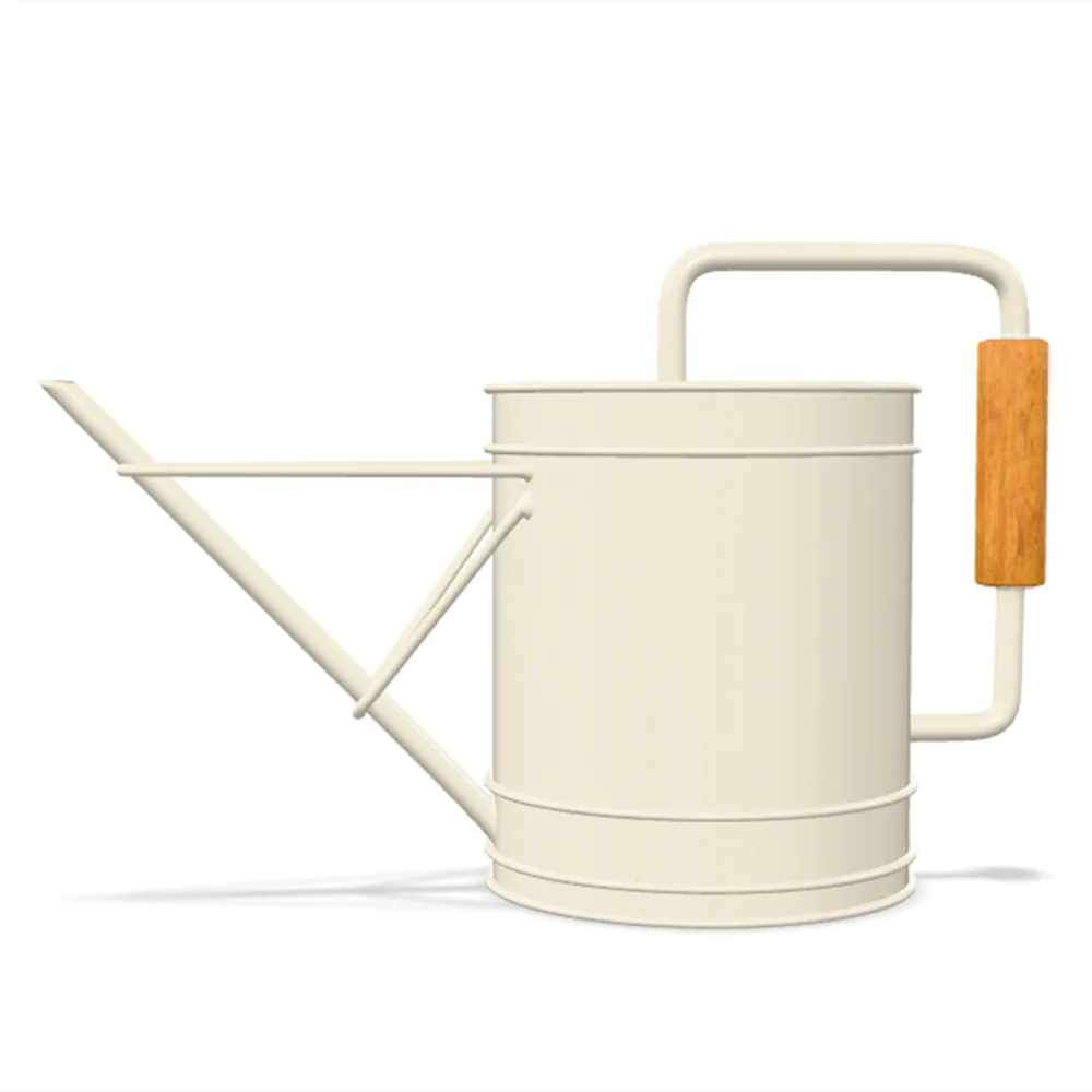 White Metal Watering Can for Outdoor Indoor Plants