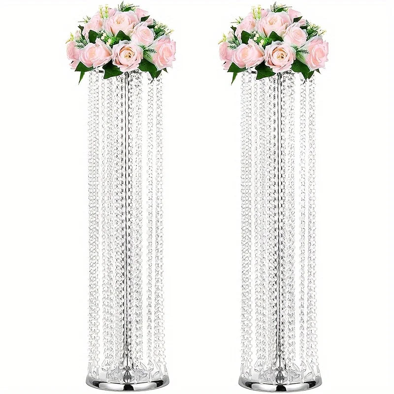 Tall Metal Vases 2 Pieces 35.43 Inch