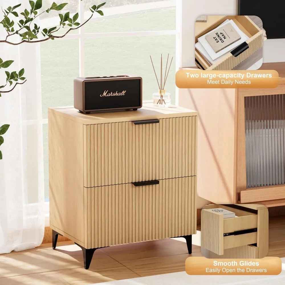 Royal Windsor Style Fluted Nightstands