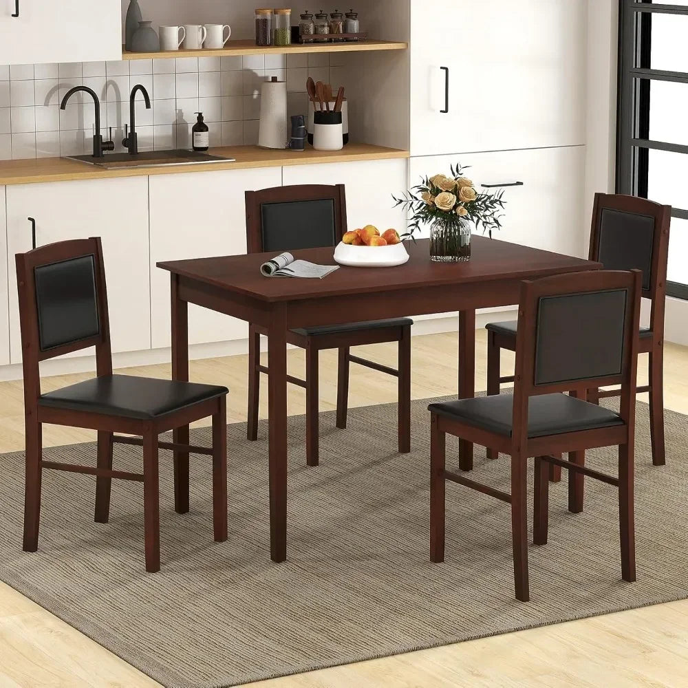 5-Piece Dining Table Set for 4