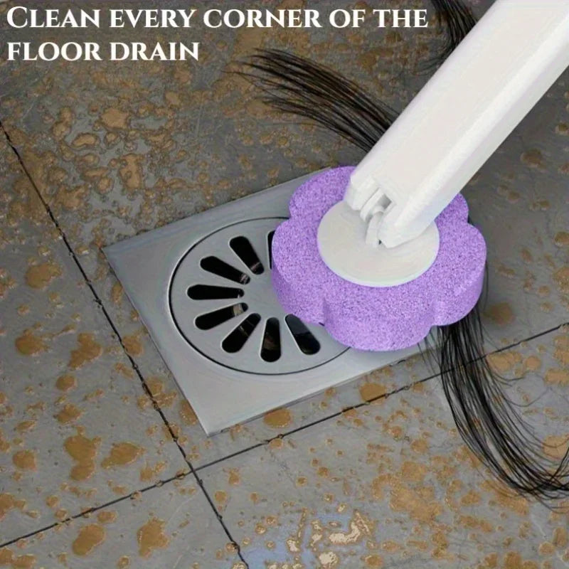 Disposable bathroom toilet cleaning brush