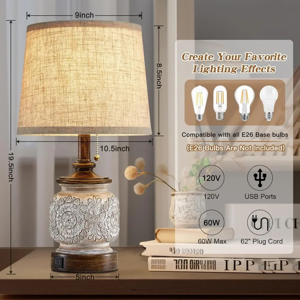 Vintage Traditional Rustic Lamps