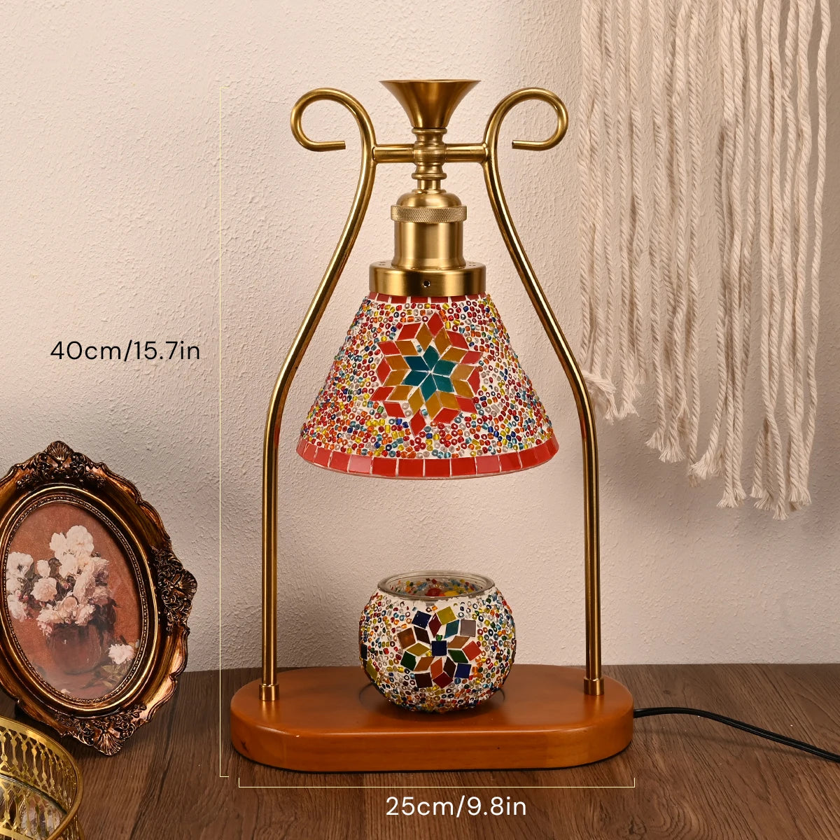 Bohemian style bedside lamp