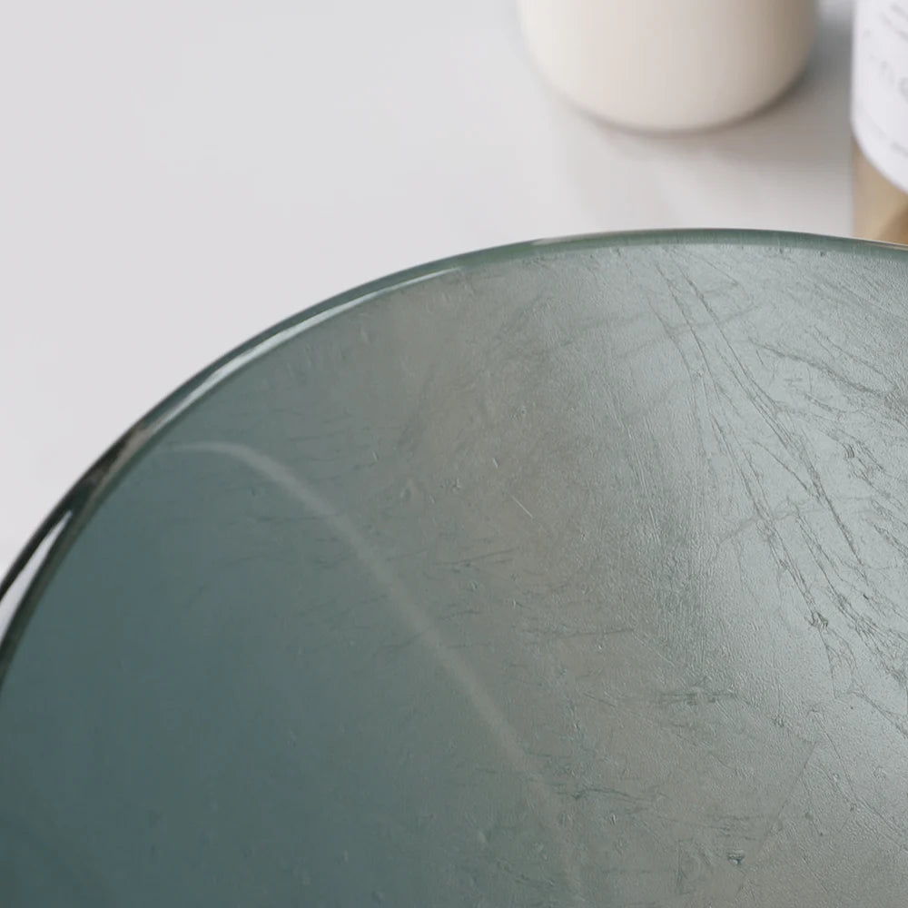 Tempered Glass Washbasin with Waterfall Faucet Mixer