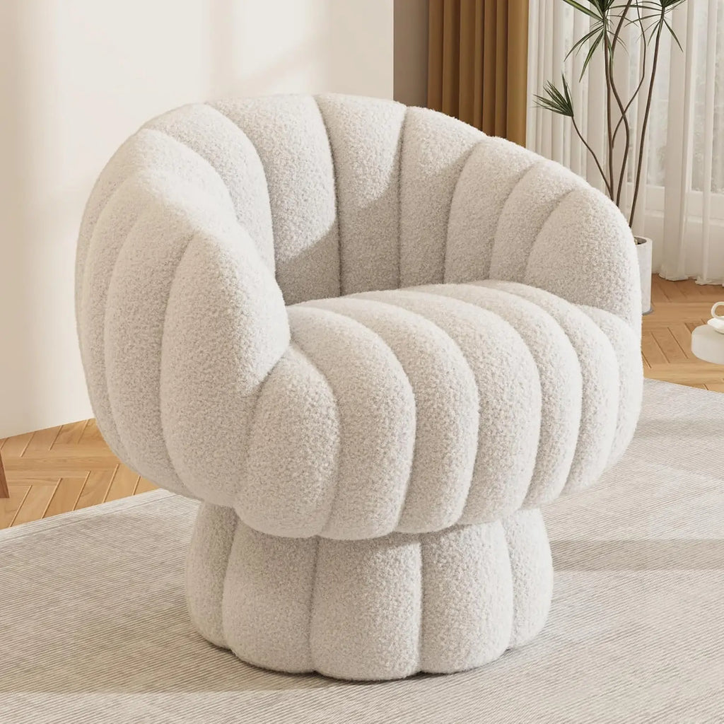 360 Degree Barrel Swivel Accent Sofa Chair