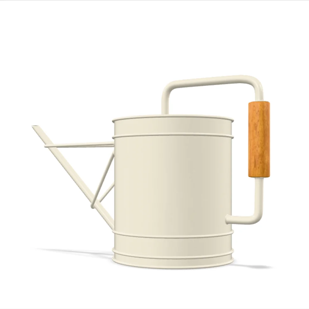 White Metal Watering Can for Outdoor Indoor Plants