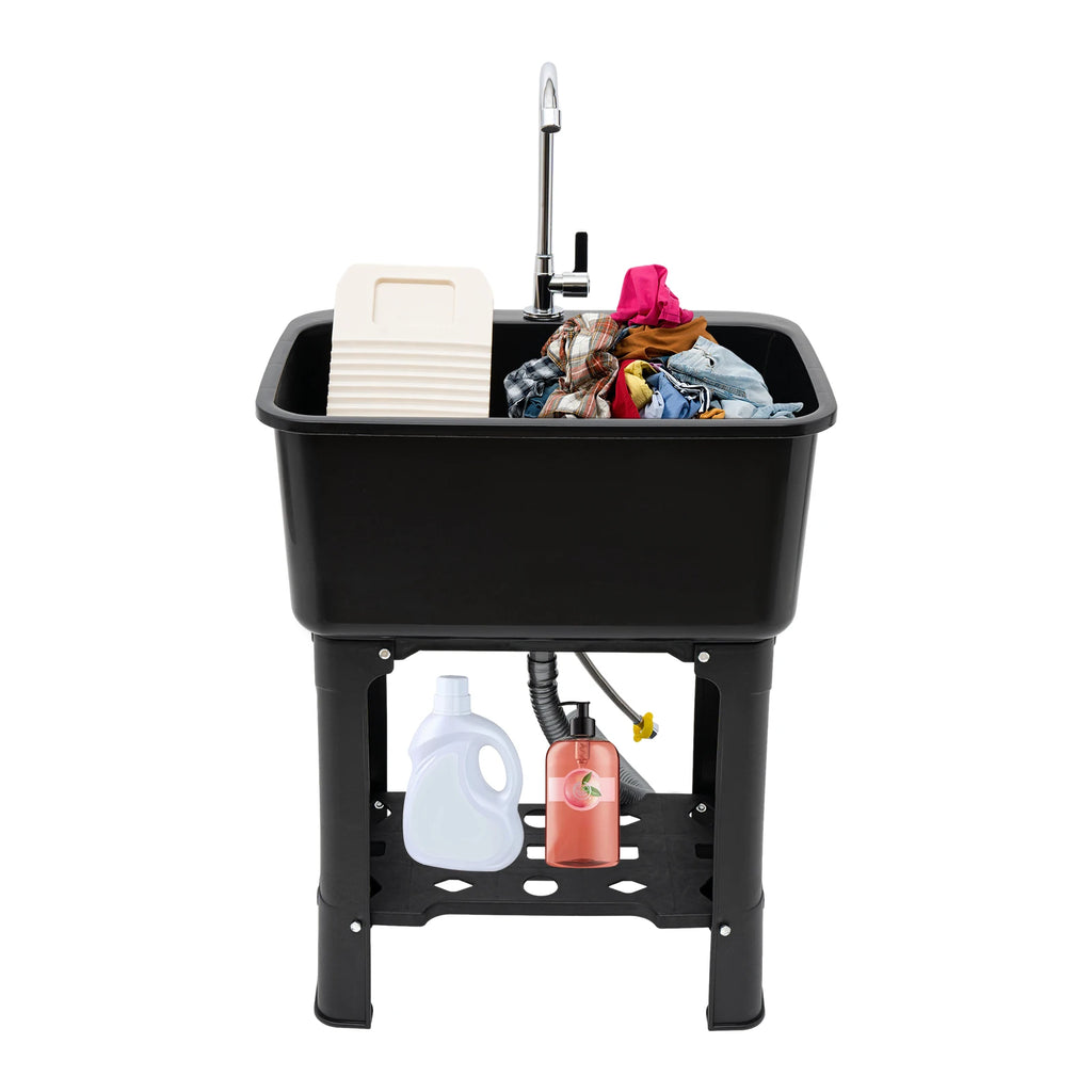 Sanitation Station Utility Sink Laundry w/360° Rotating Faucet