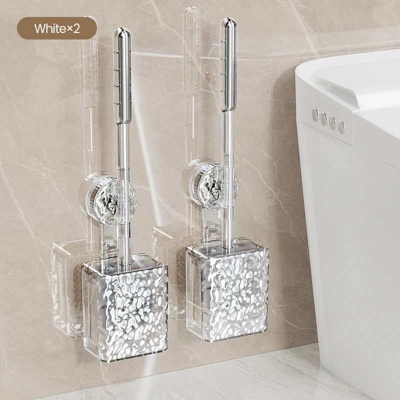 Wall Mounted Toilet Brush With Glacier Pattern