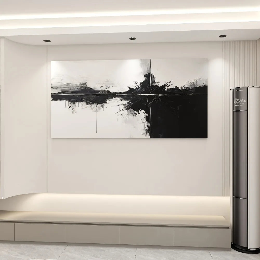 Abstract Deconstruction of Form and Structure Wall Art