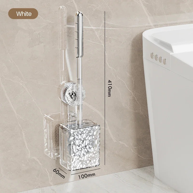 Wall Mounted Toilet Brush With Glacier Pattern