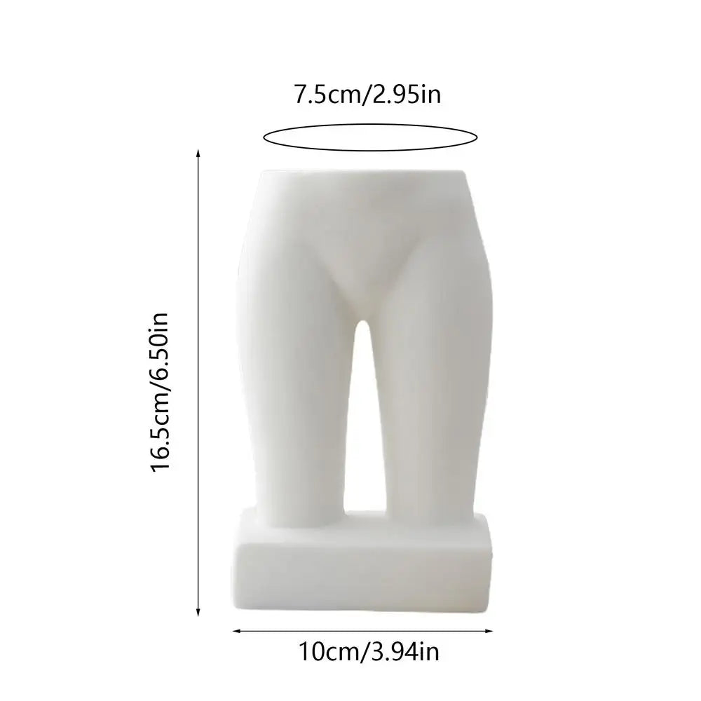 Ceramic Female Body Vase Abstract Art Flower Holder