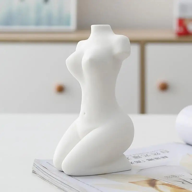 Ceramic Female Body Vase Abstract Art Flower Holder