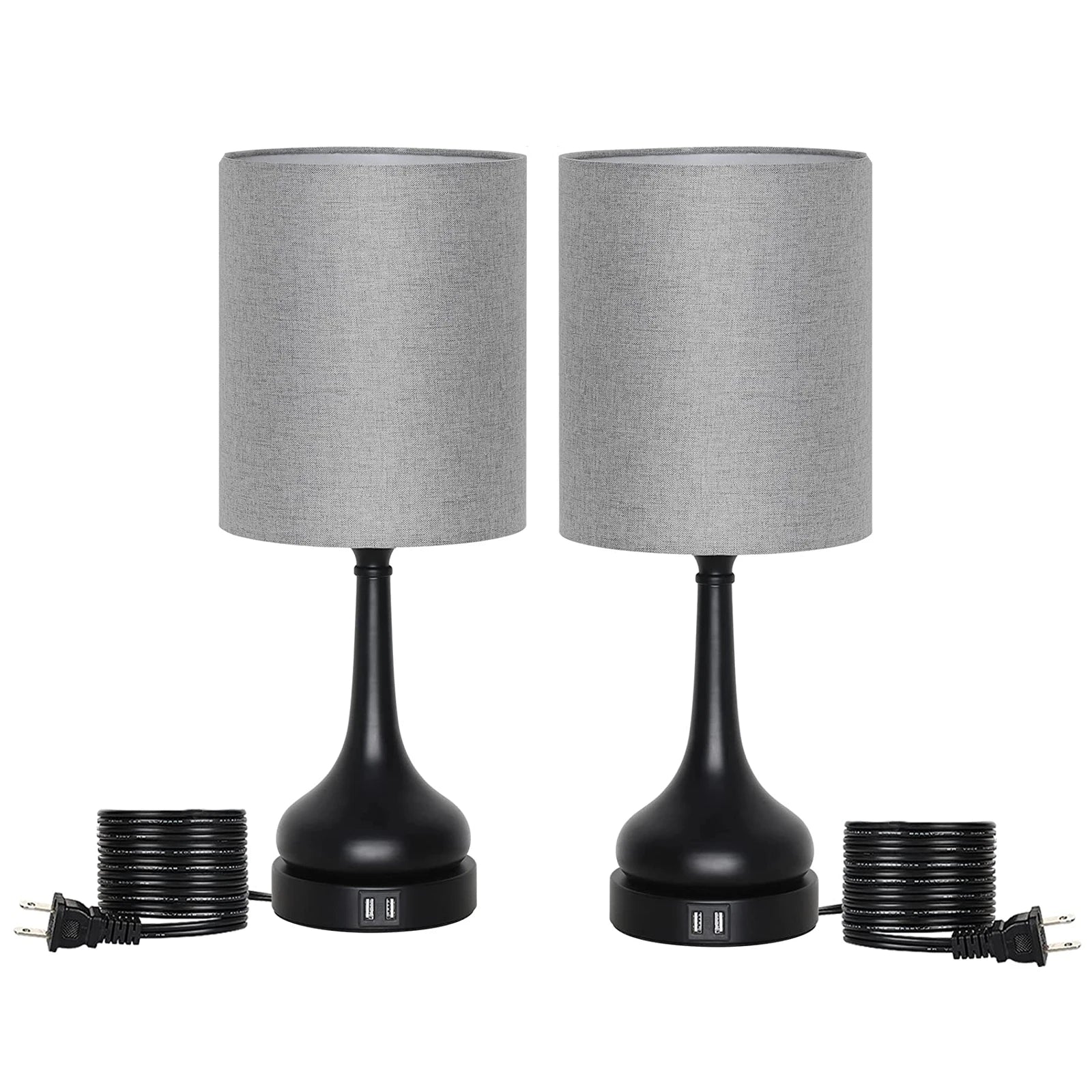Table Lamps with Touch Control with USB Charging Ports