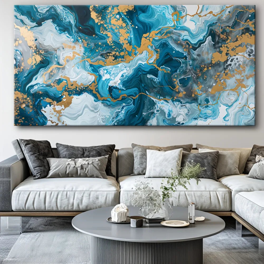 Blue Abstract Canvas Print
