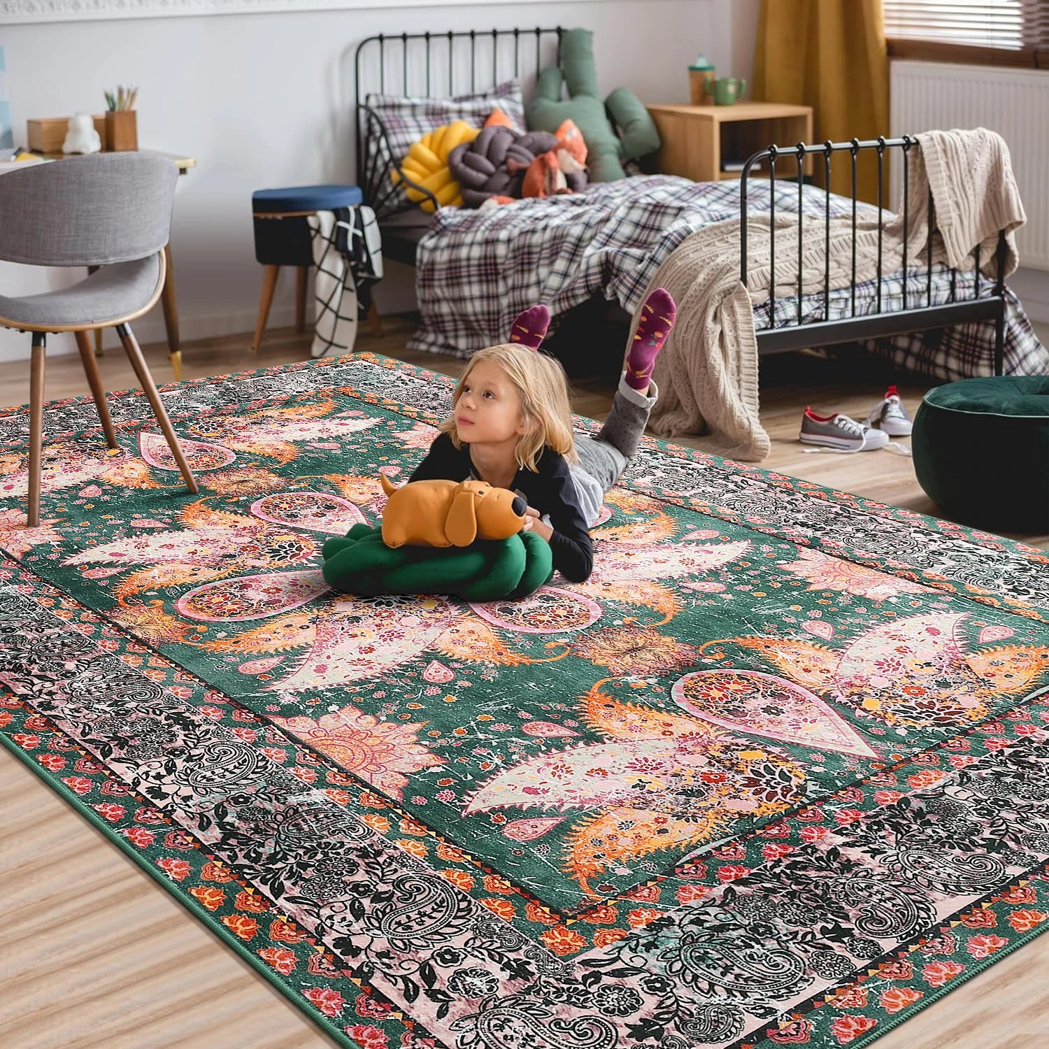 Vintage Floral Rug