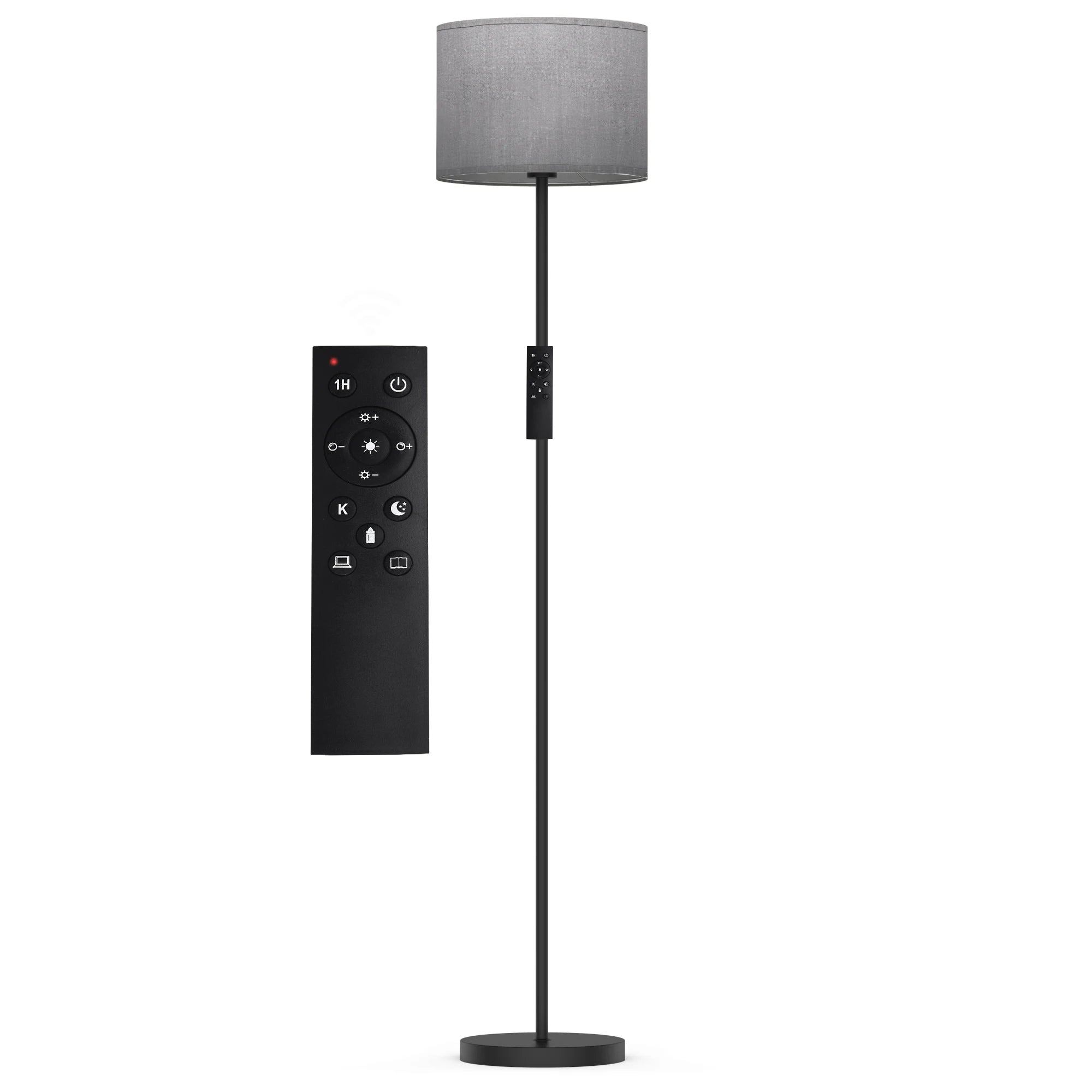 Traditional Floor Lamp with Remote Control (Bulb Included)