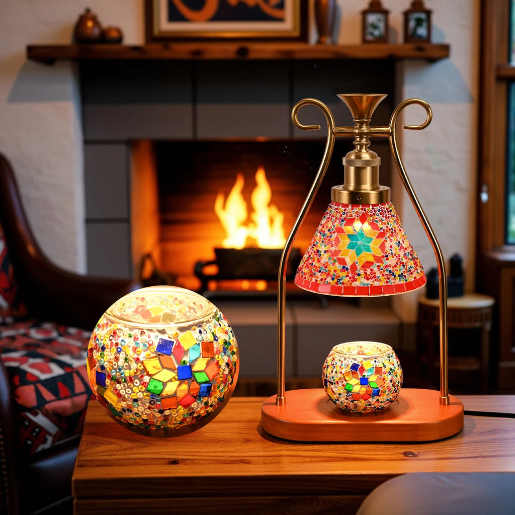 Bohemian style bedside lamp