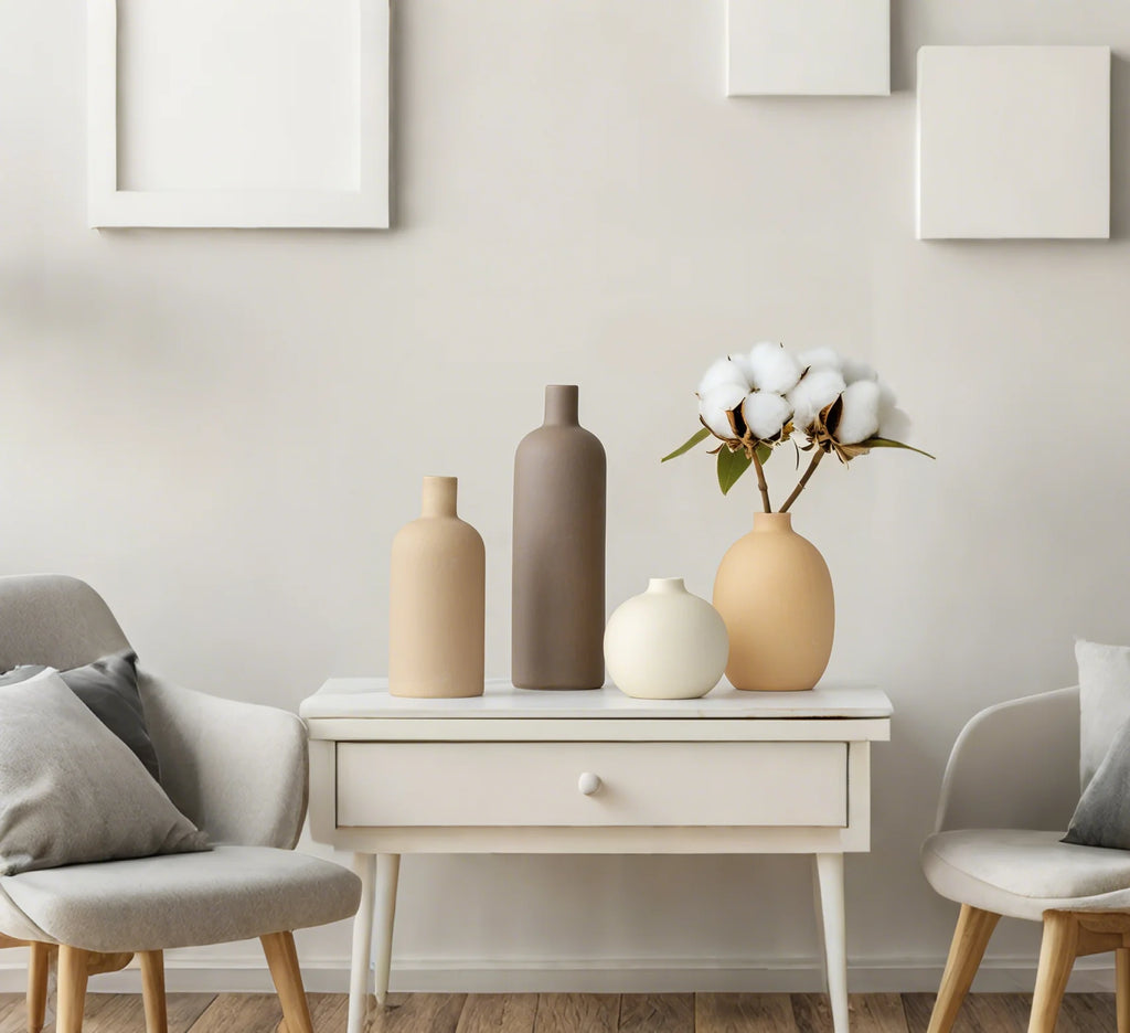 Artificial Faux Rose Flower Vases