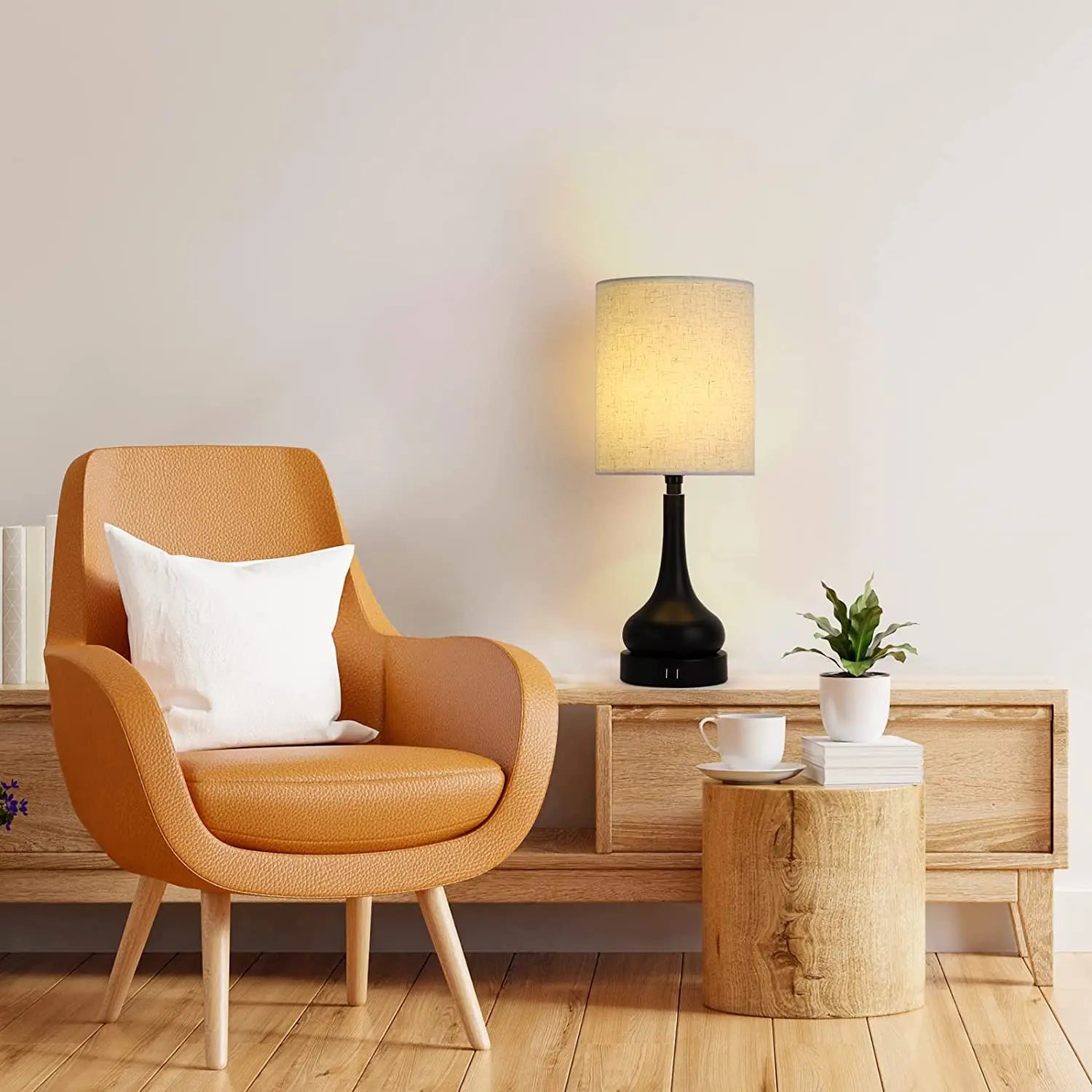 Table Lamps with Touch Control with USB Charging Ports