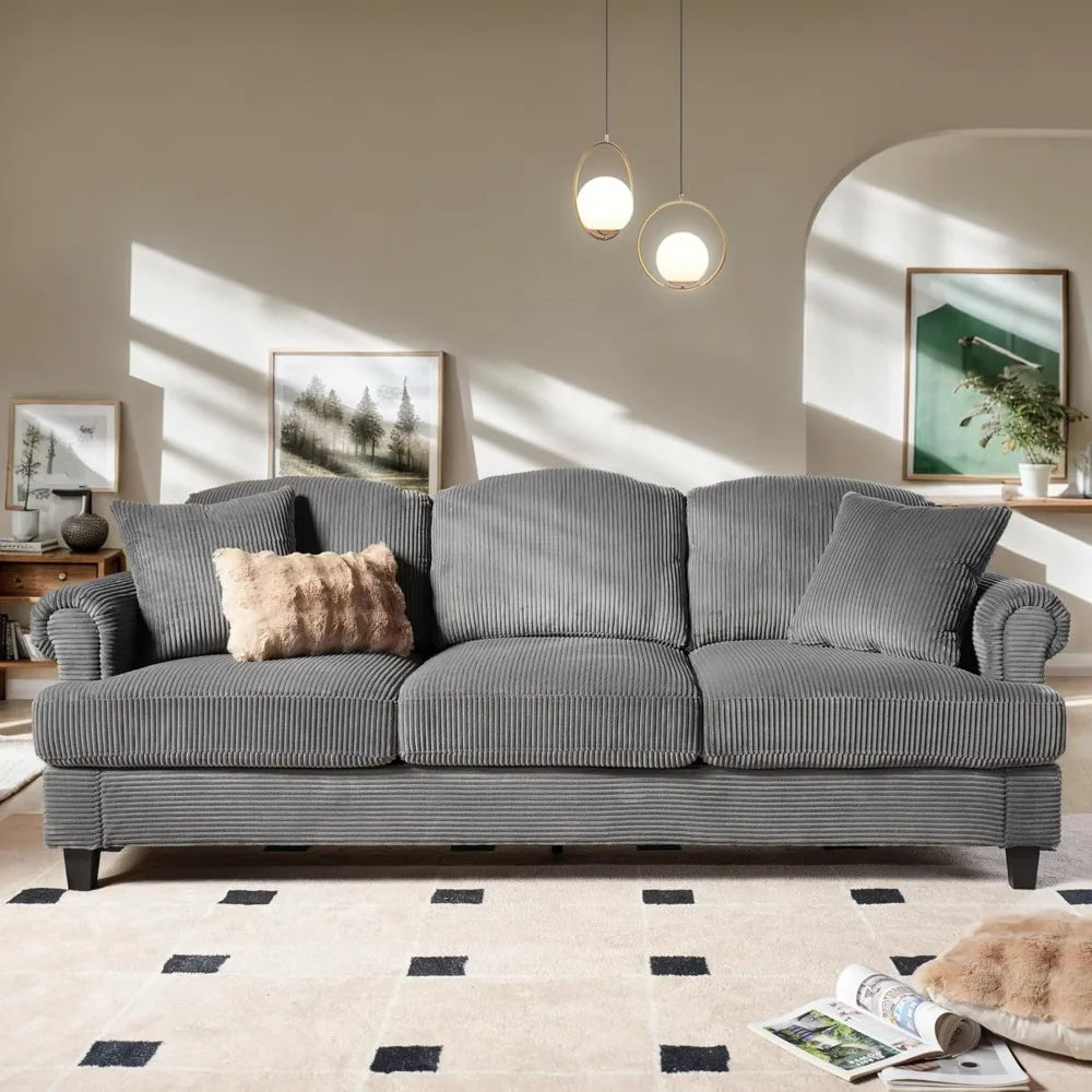 3 Seater Sofa Couch with Deep Seat