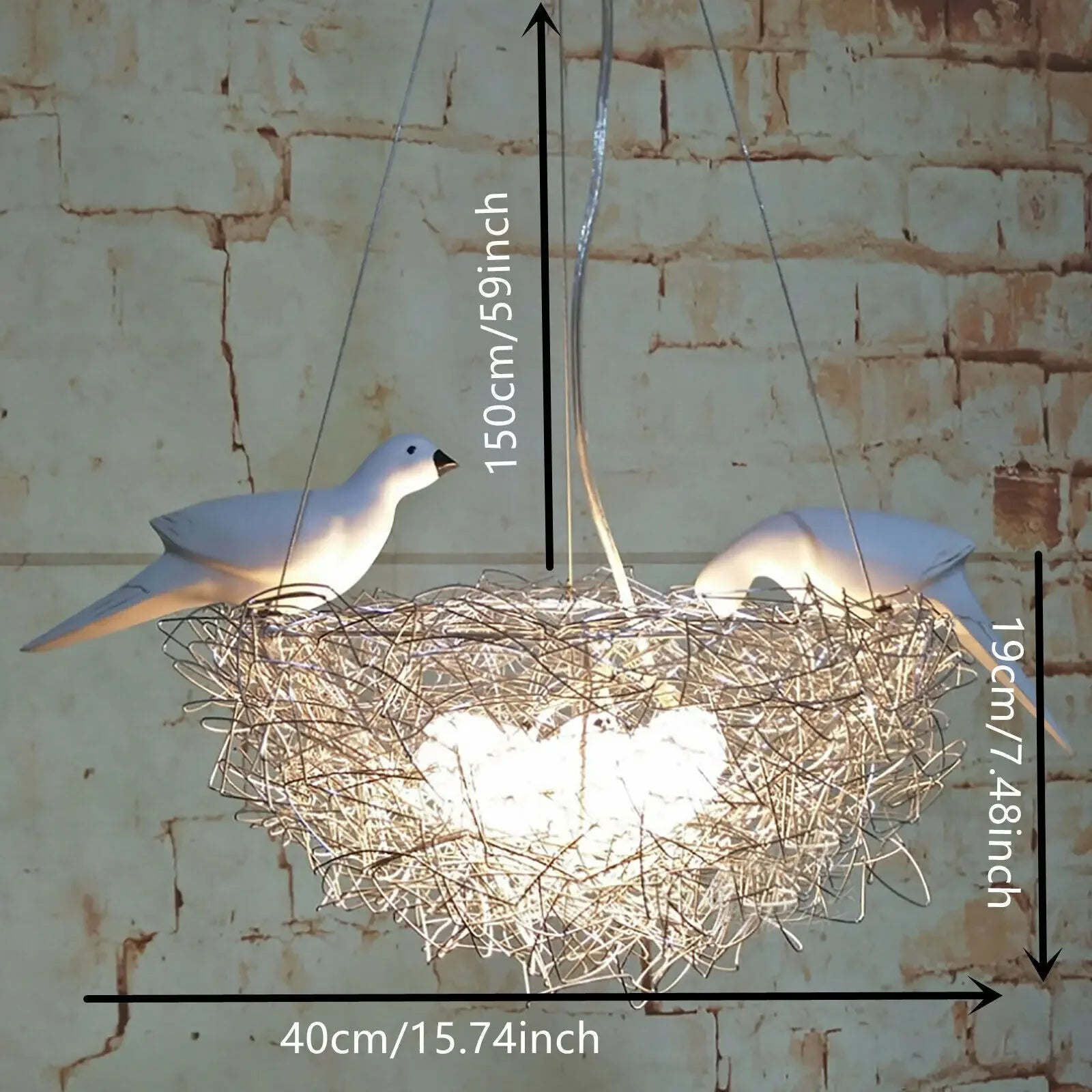 LED Bird's Nest Design Chandelier