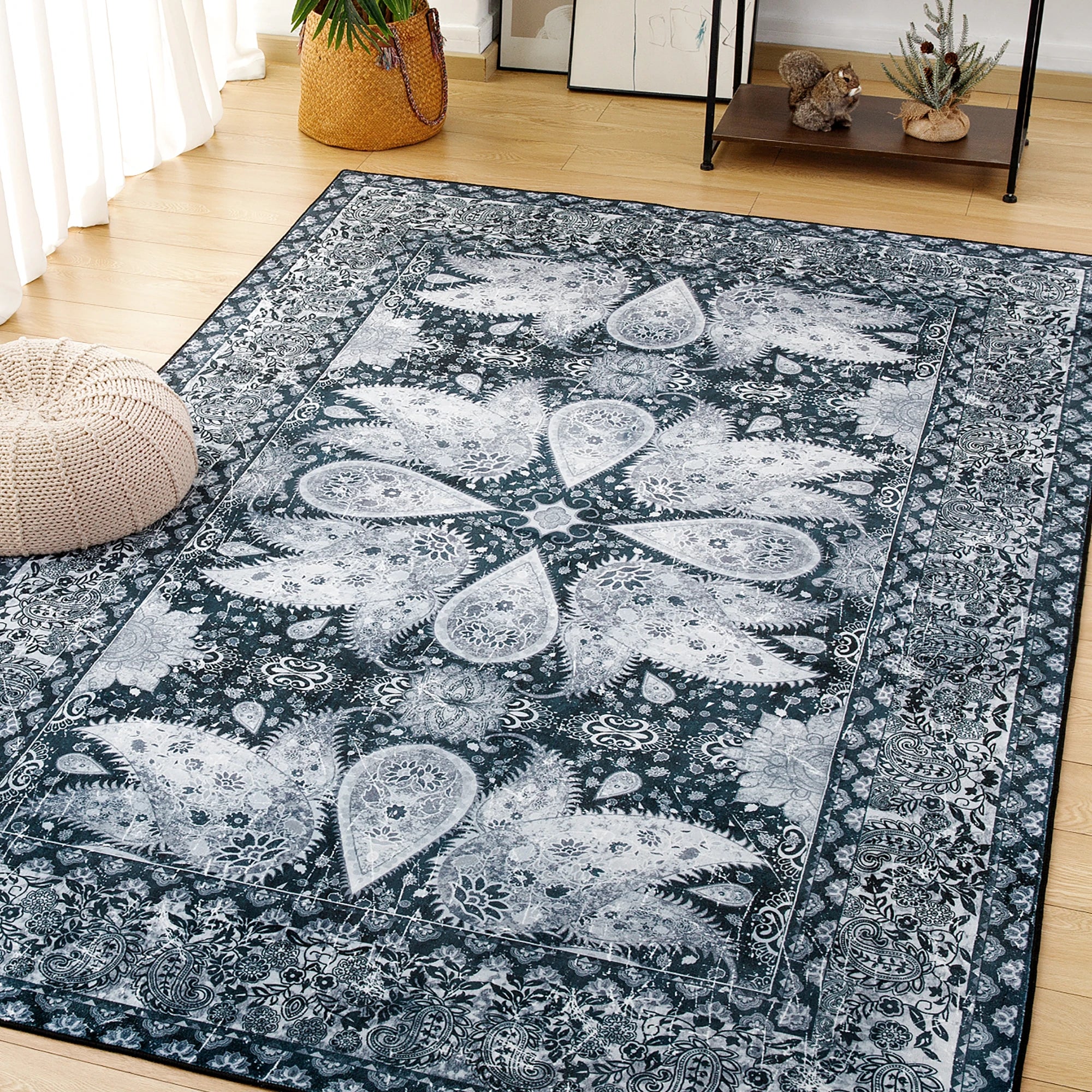 Vintage Floral Rug