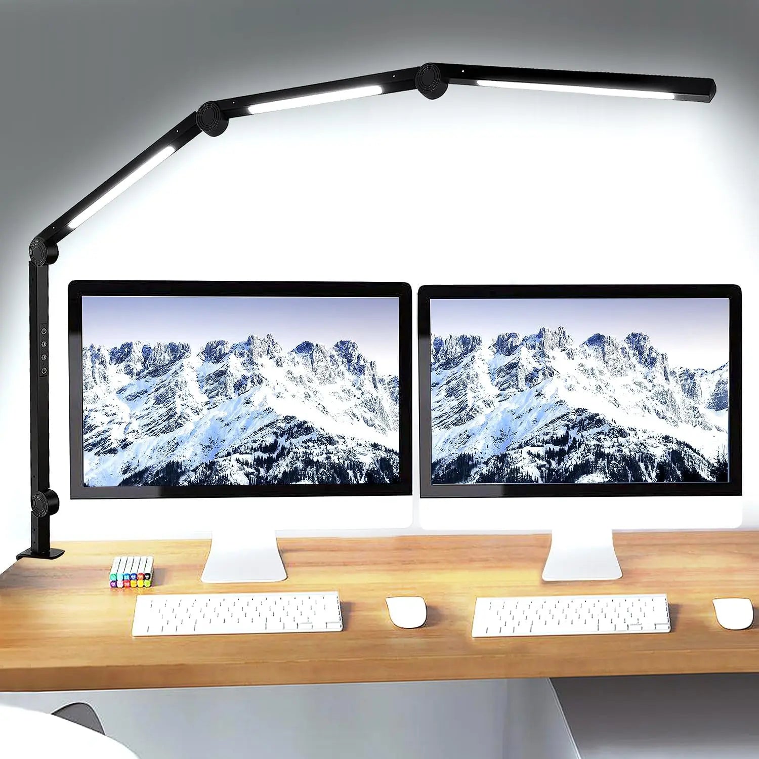 LED Desk Lamp with Clamp Flexible