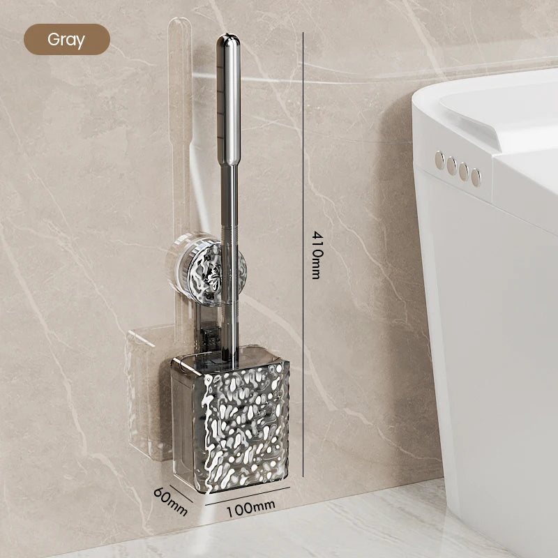 Wall Mounted Toilet Brush With Glacier Pattern