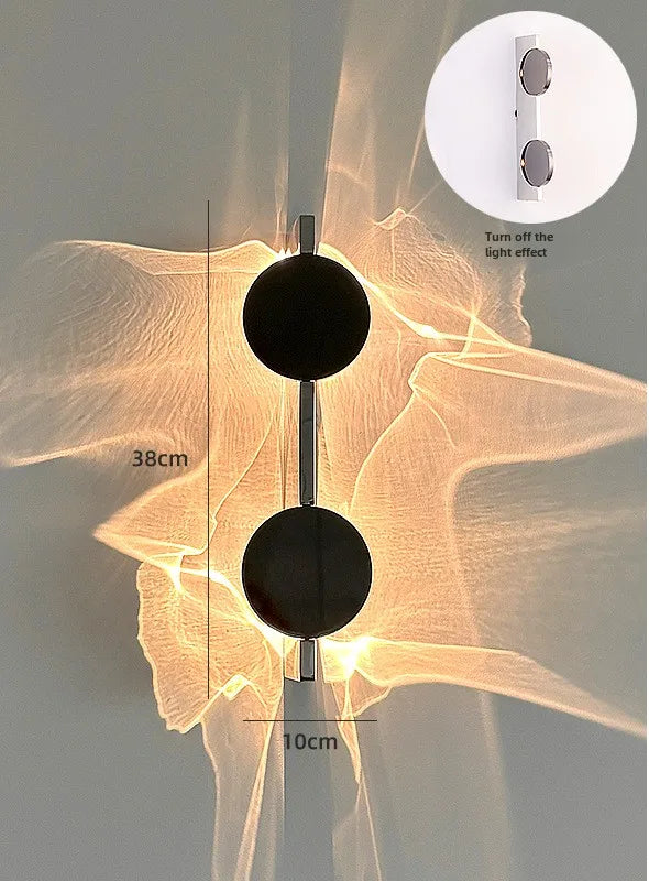 Shadow LED Wall Lamp w/Rotatable Corrugated LED