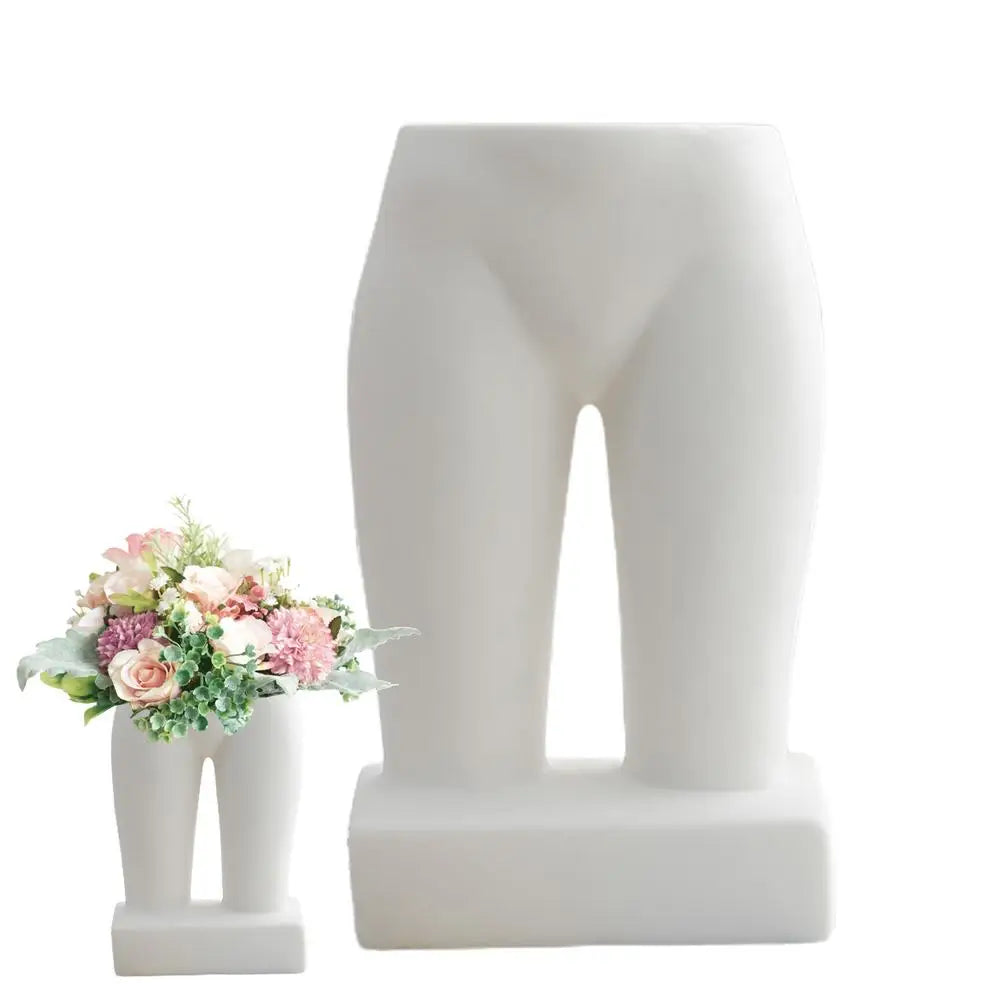 Ceramic Female Body Vase Abstract Art Flower Holder