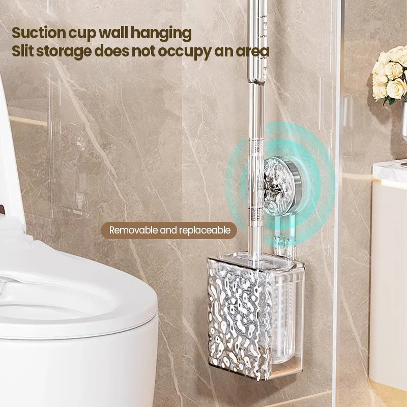 Wall Mounted Toilet Brush With Glacier Pattern