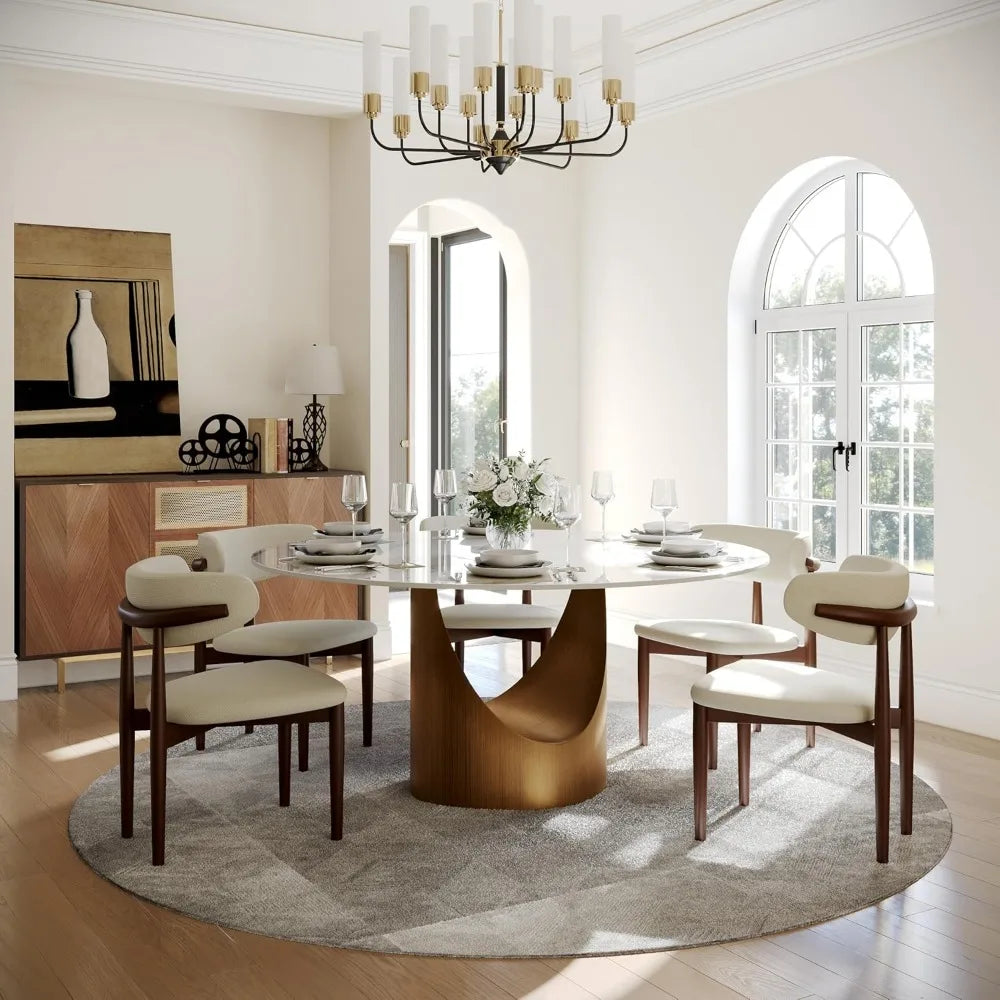 Round Dining Table for 4-6