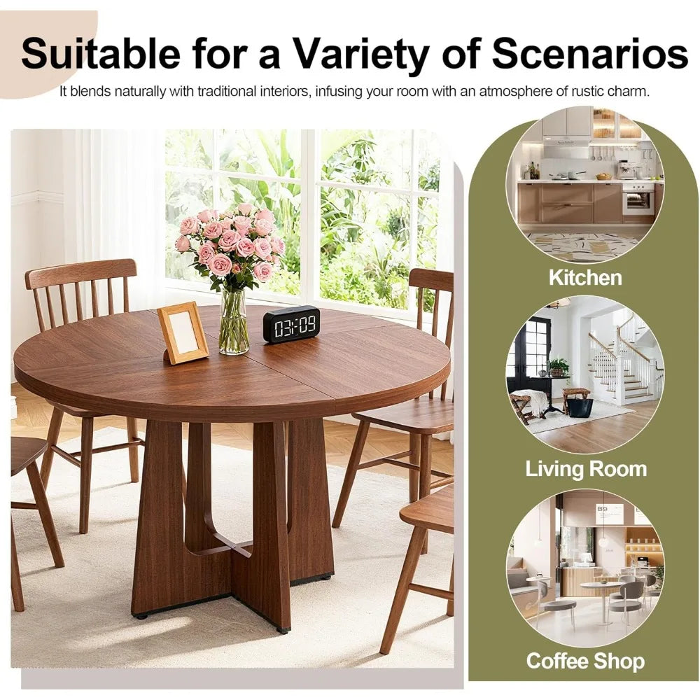 Round Dining Table for 4-6