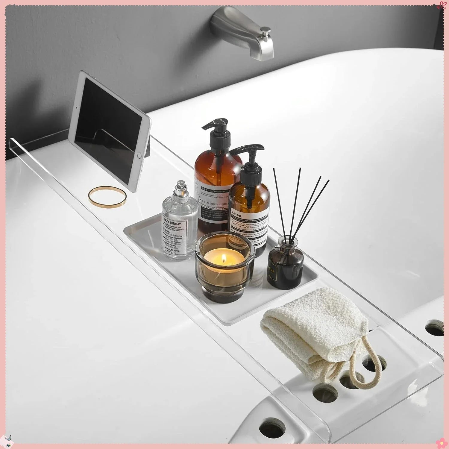 Luxury Acrylic Bathtub Tray Caddy