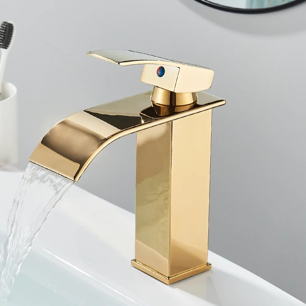 Crane Tap Waterfall Basin Faucet Single Handle Mixer